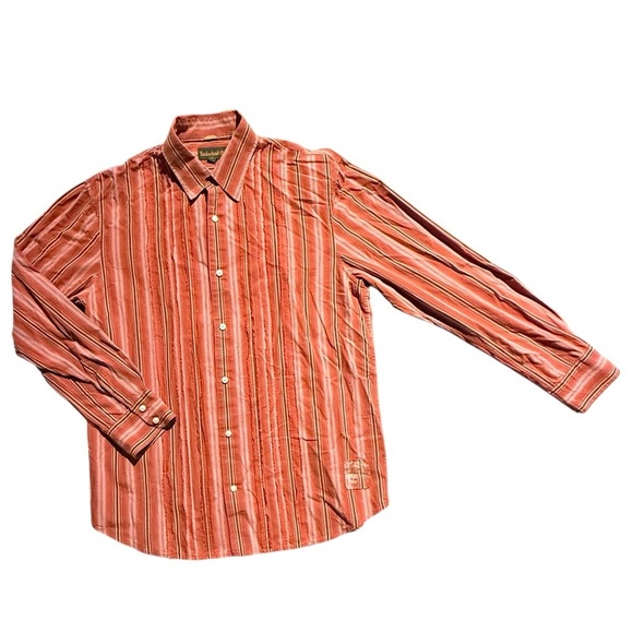 Timberland Striped Button-Up Shirt (XL) - Picture 1 of 7